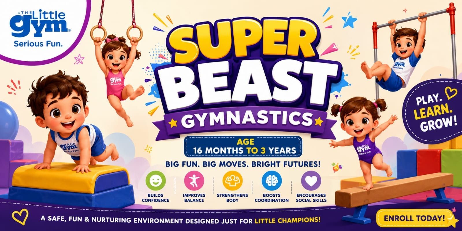 Gymnastics (Age: 16 Months - 3 Years)