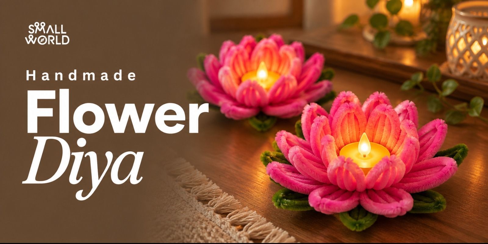Handmade Flower Diya