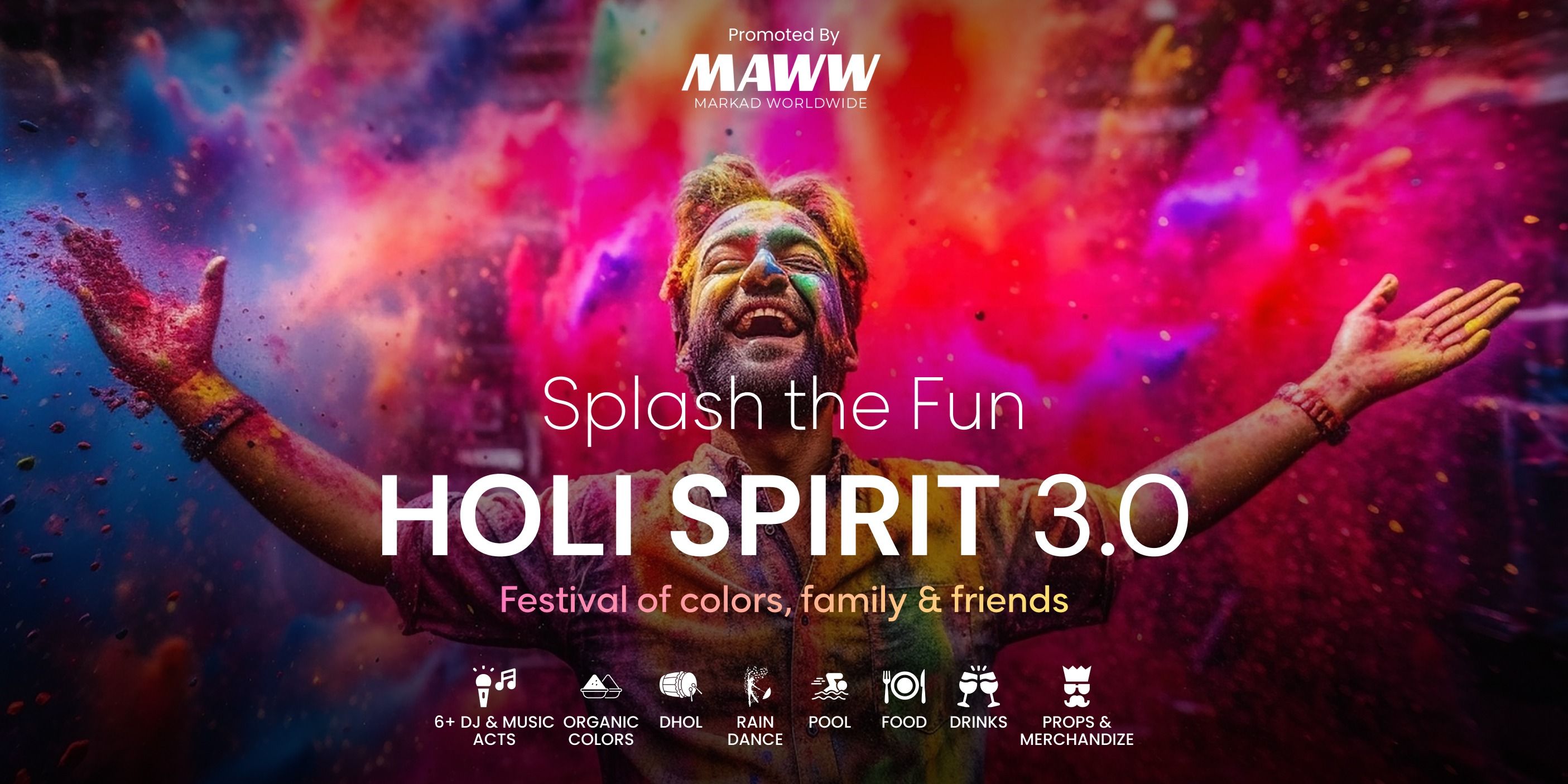 HOLI SPIRIT 3.0 (Best Holi Party 2024 in Noida)