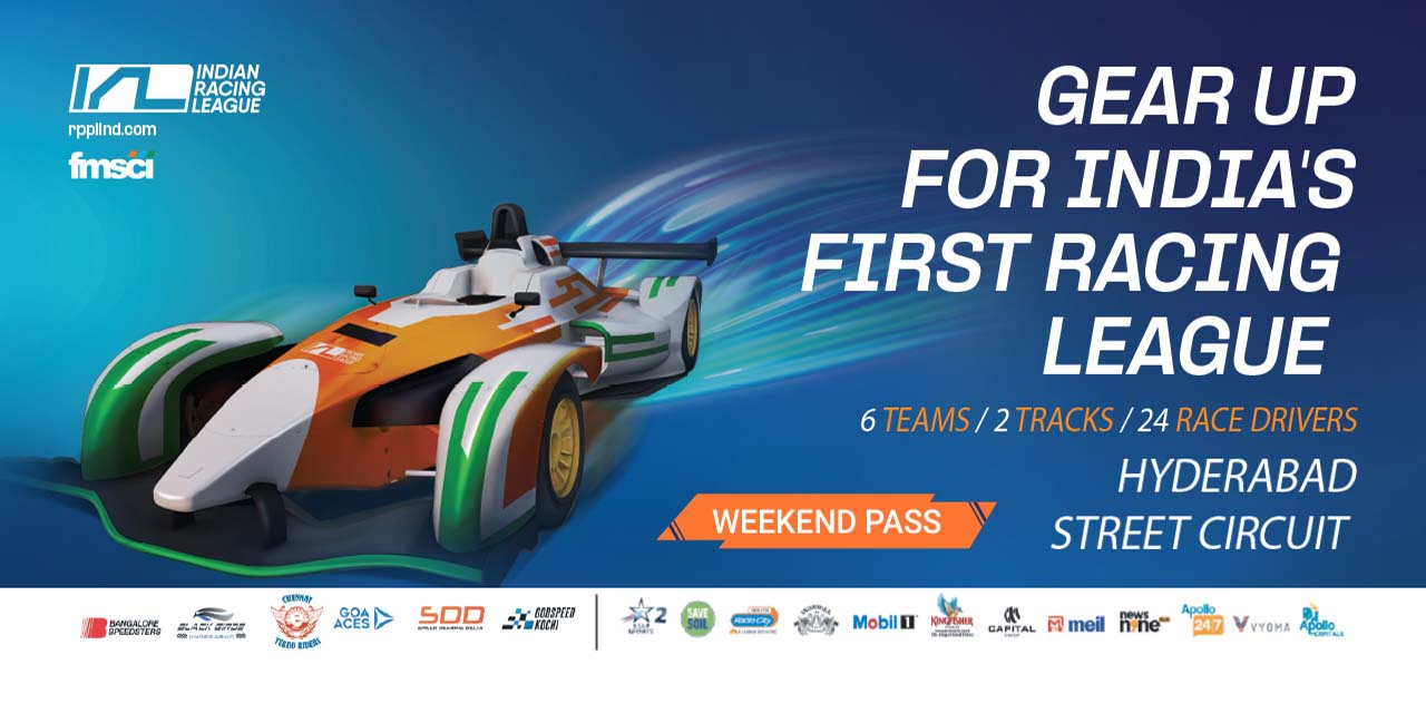 Indian Racing League – Hyderabad Weekend Pass