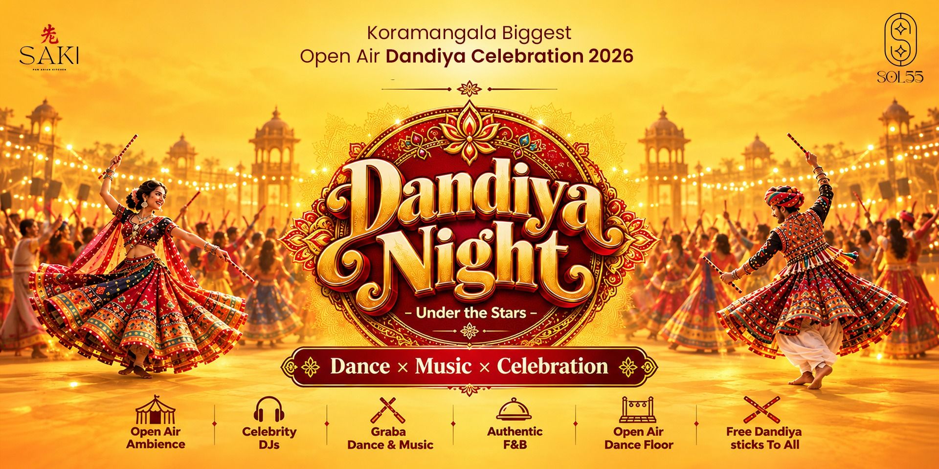 Kormangala Biggest Open Air Dandiya Celebration