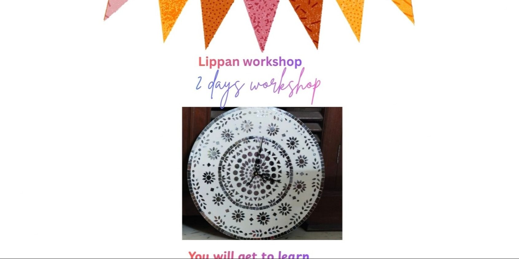 Lippan art workshop in Mumbai