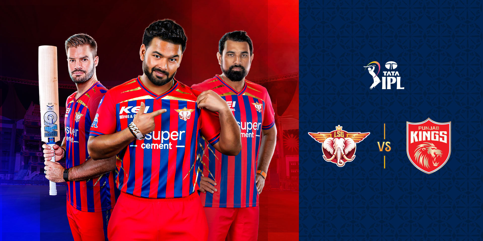 LUCKNOW SUPER GIANTS VS PUNJAB KINGS