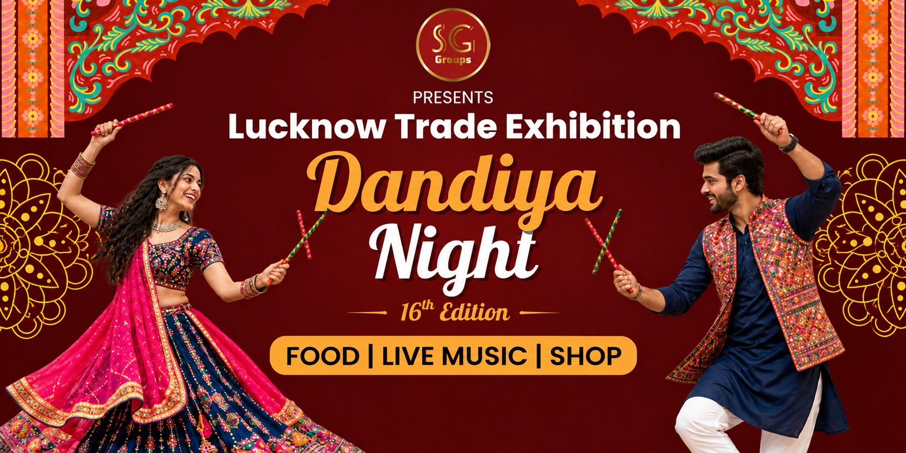 Lucknow Trade Exhibition Dandiya Night