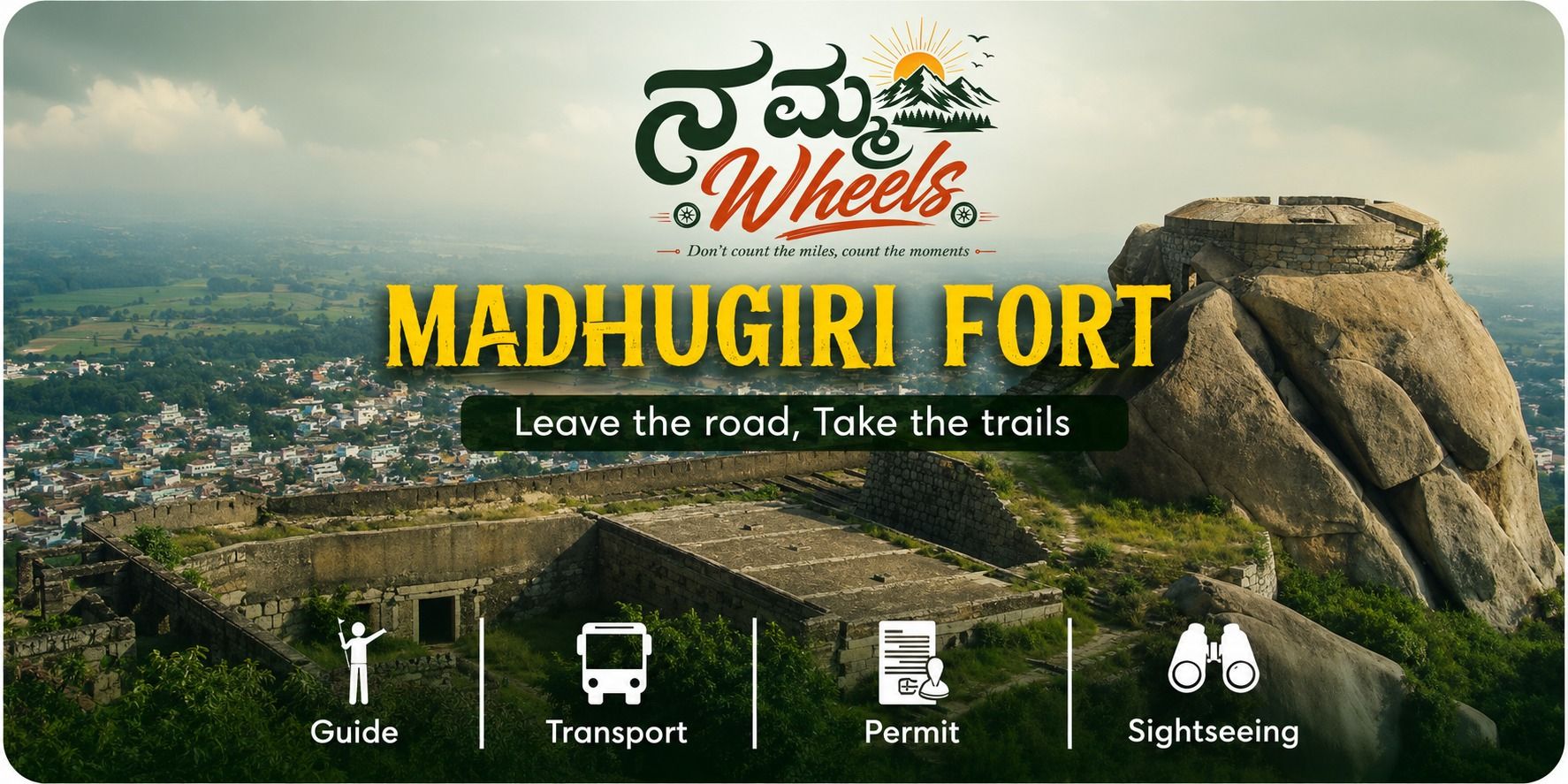 Madugiri Fort Sunrise Trek by Namma Wheels