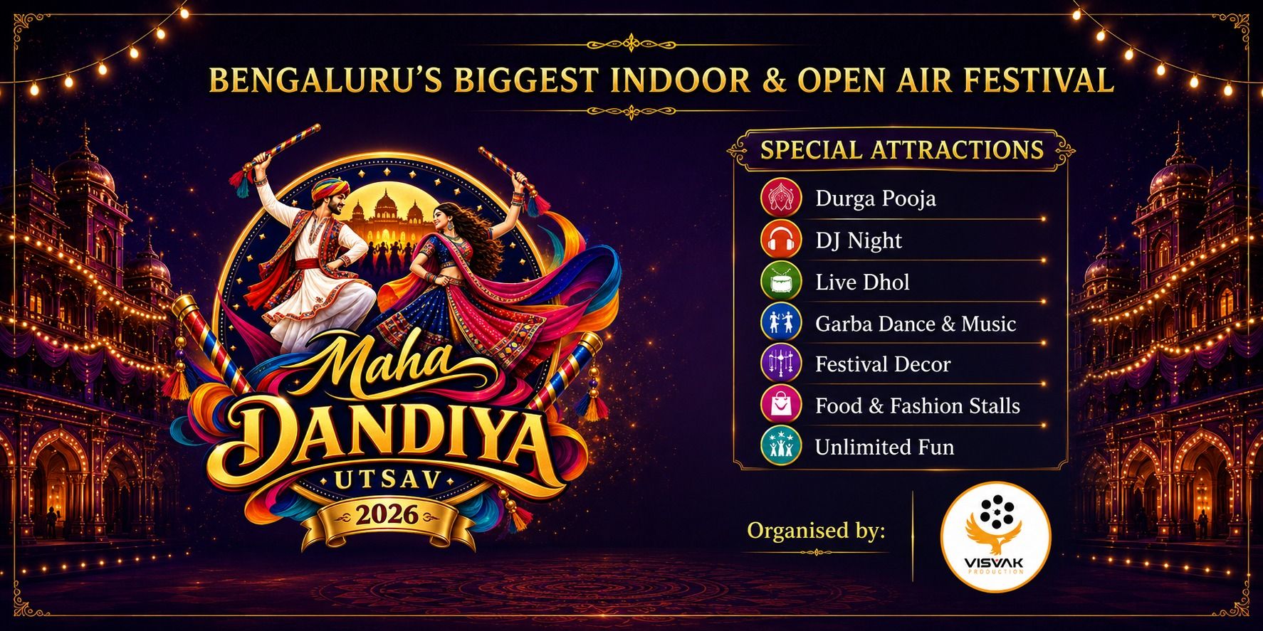 Maha Dandiya Utsav 2026 @ Jayamahal palace