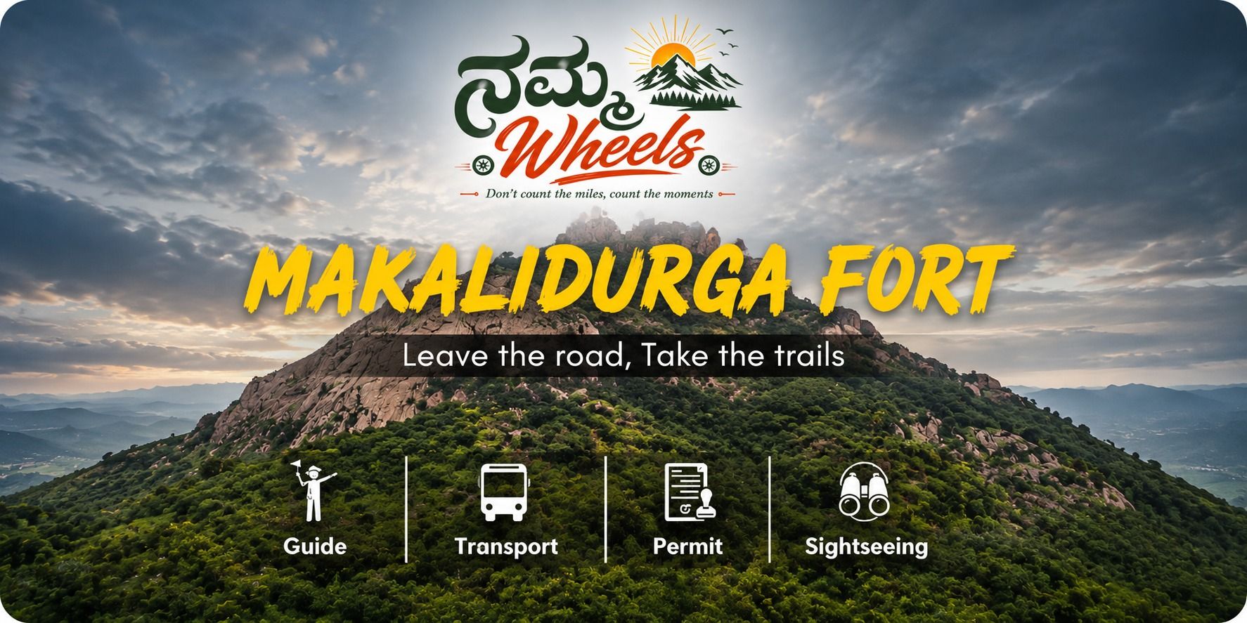 Makaliduraga fort Sunrise Trek by Namma Wheels in Bengaluru