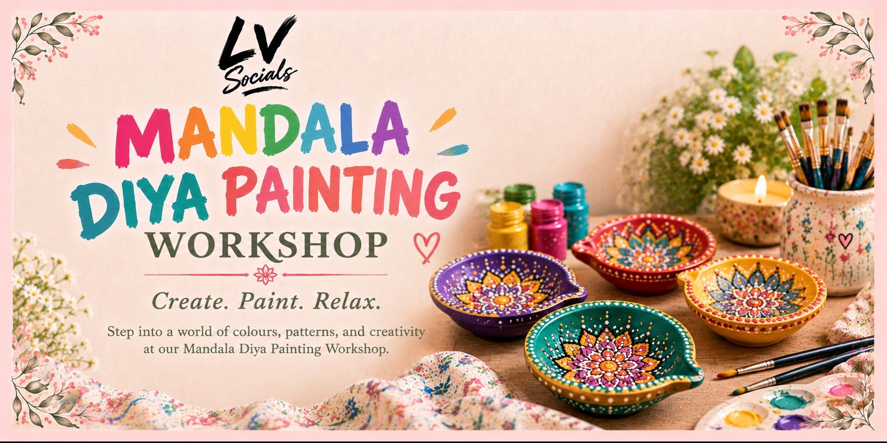 Mandala Diya Painting