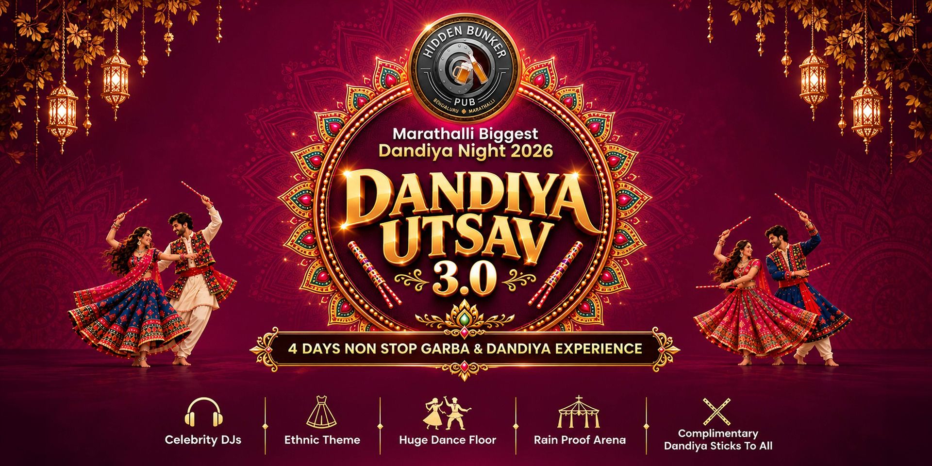 Marathalli Biggest Dandiya Celebration 202 in Bengaluru