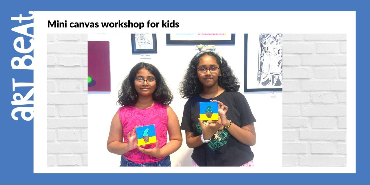 Mini canvas painting workshop for kids