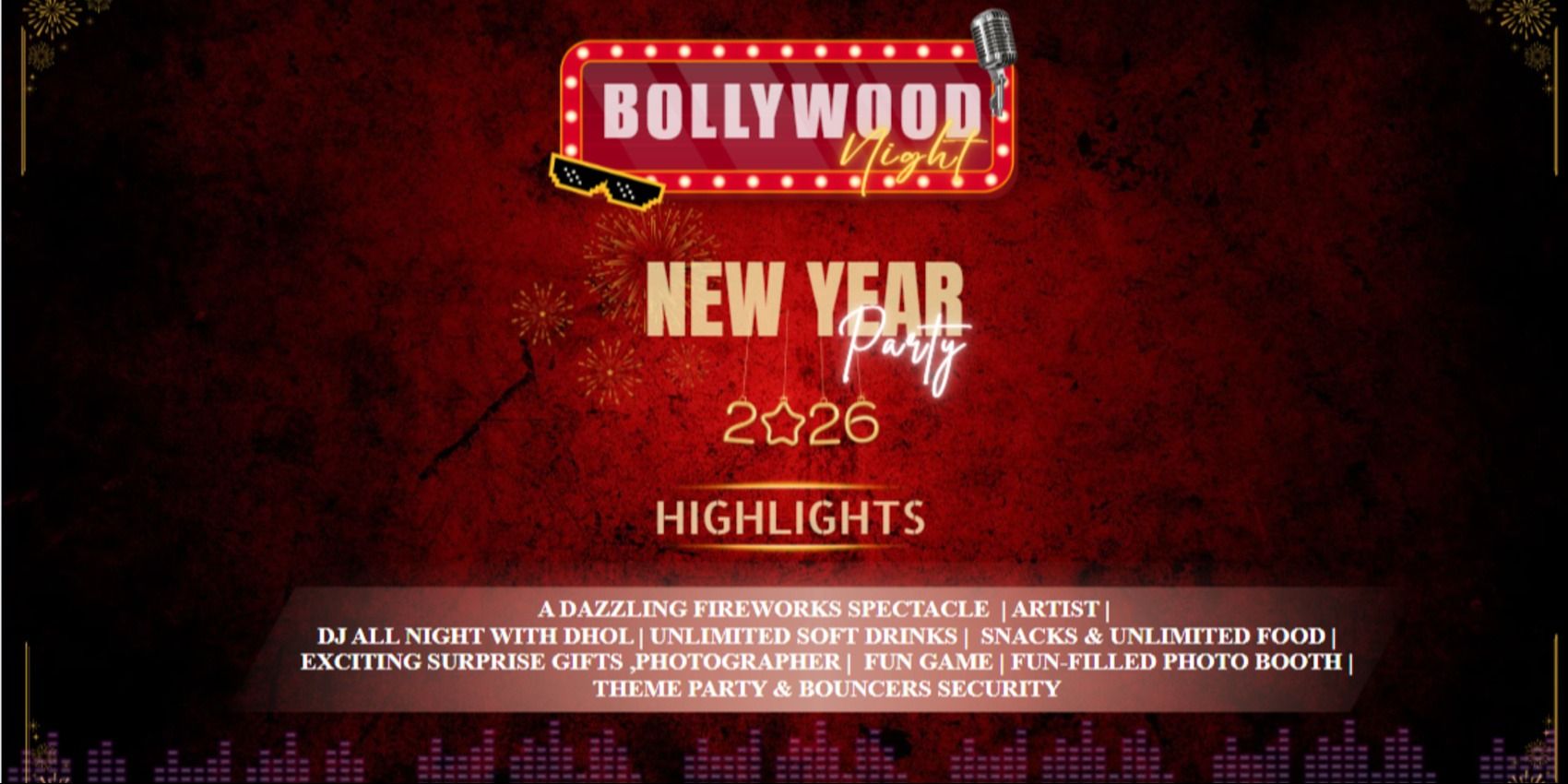 NEW YEAR PARTY IN DELHI NCR 2026 – BOLLYWOOD NIGHT