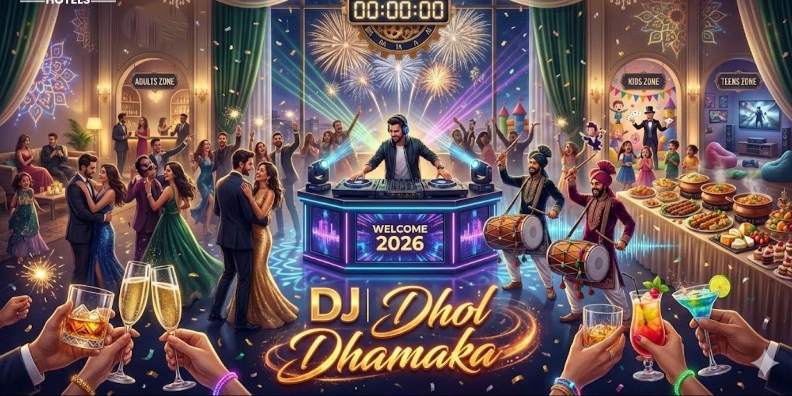 New Year’s Bash 2026: D3 – DJ, Dhol & Dhamaka!
