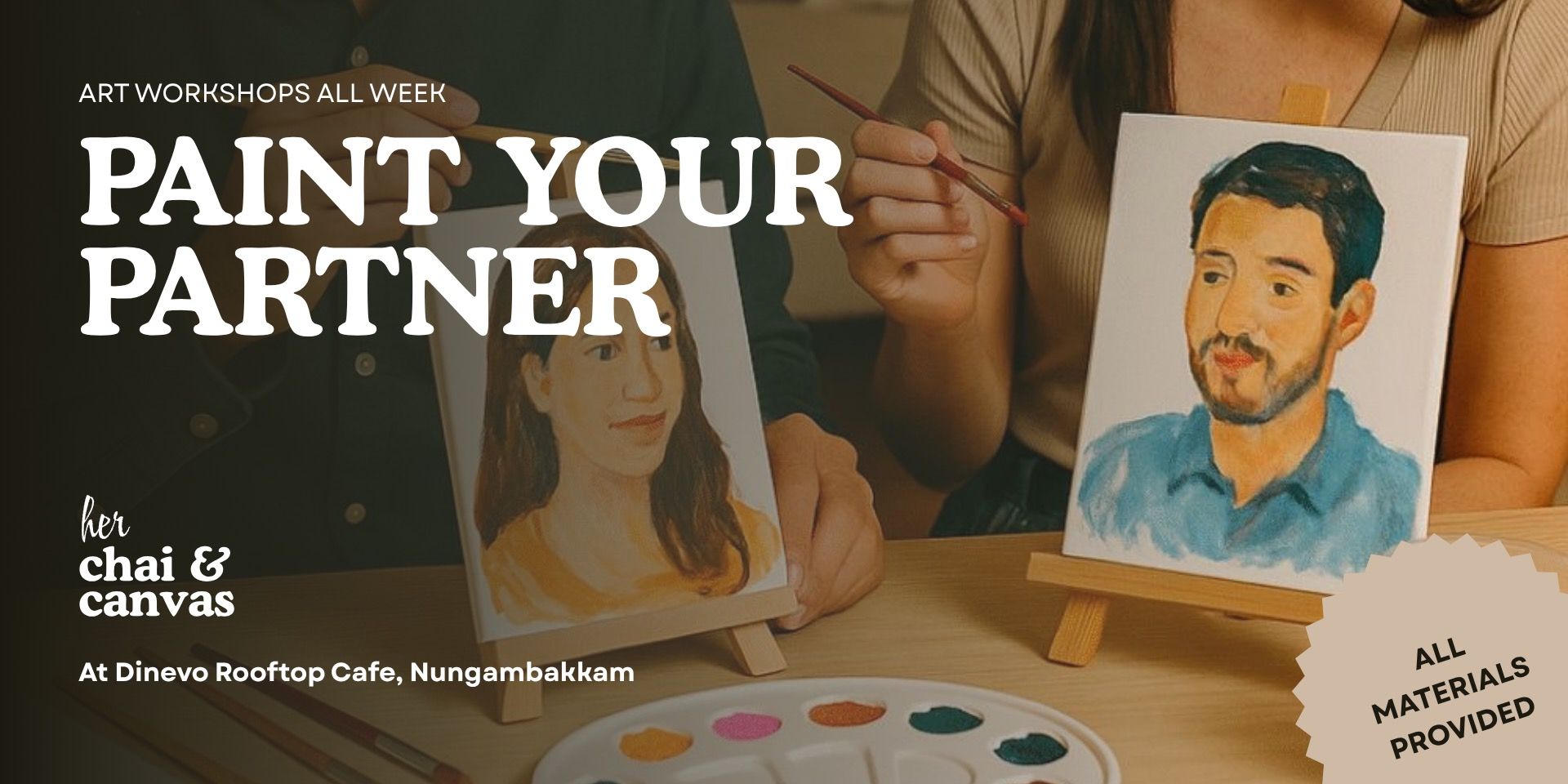 Paint your Partner - Guided Art Workshop