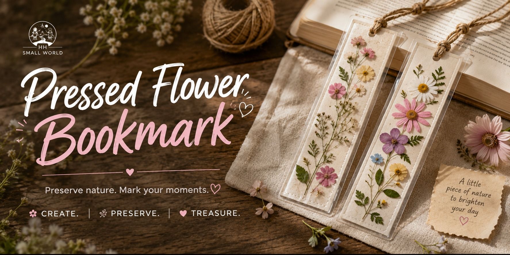 Pressed Flower Bookmark