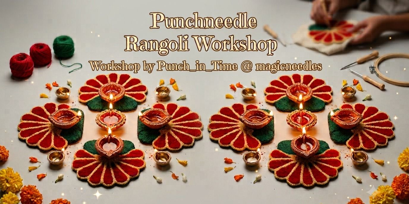 Punchneedle Rangoli Workshop in Mumbai