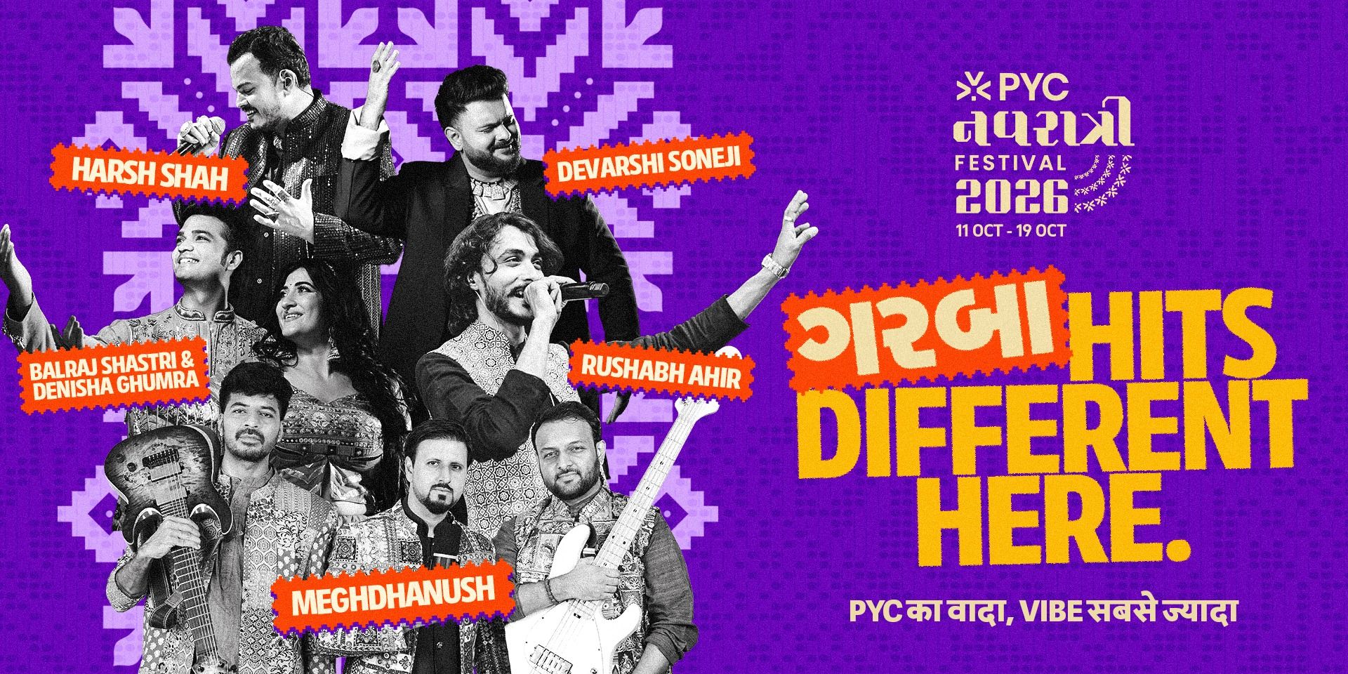 Navratri artwork for PYC NAVRATRI 2026