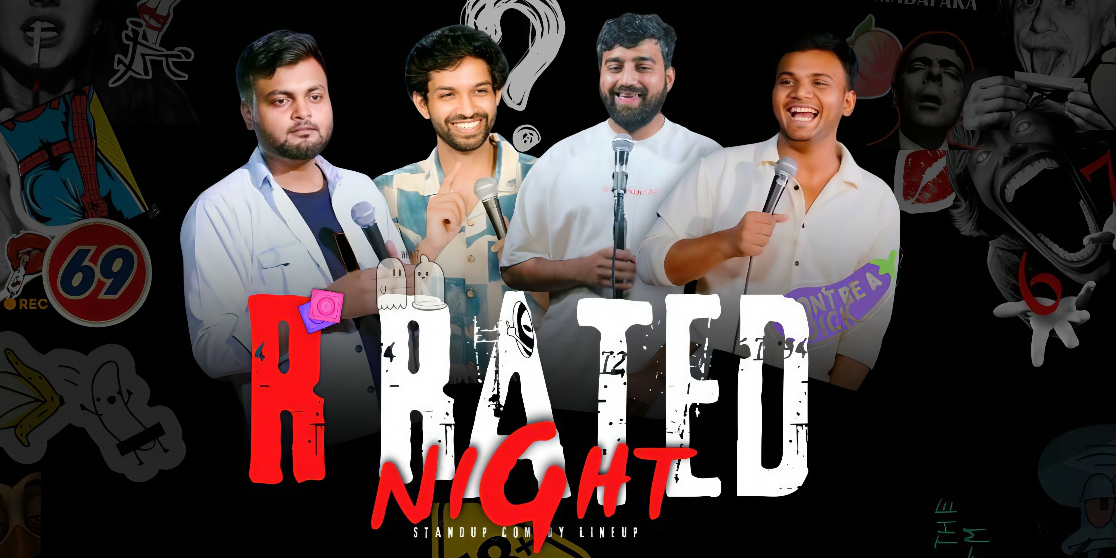 Rated R Shows R-Rated Lineup comedy-shows Event Tickets Delhi-NCR - BookMyShow