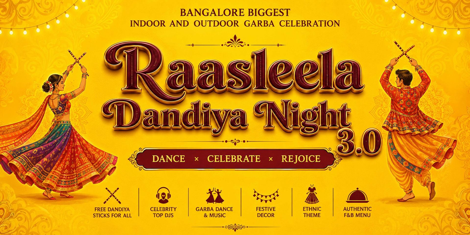 Raasleela Biggest Dandiya Night in Bengaluru 2026 in Bengaluru
