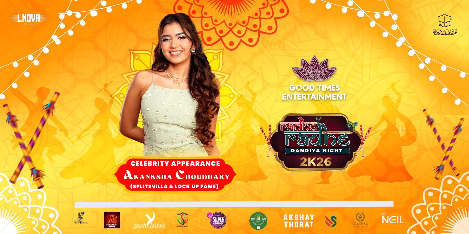 Radhe Radhe Dandiya night with Akanksha Choudhary