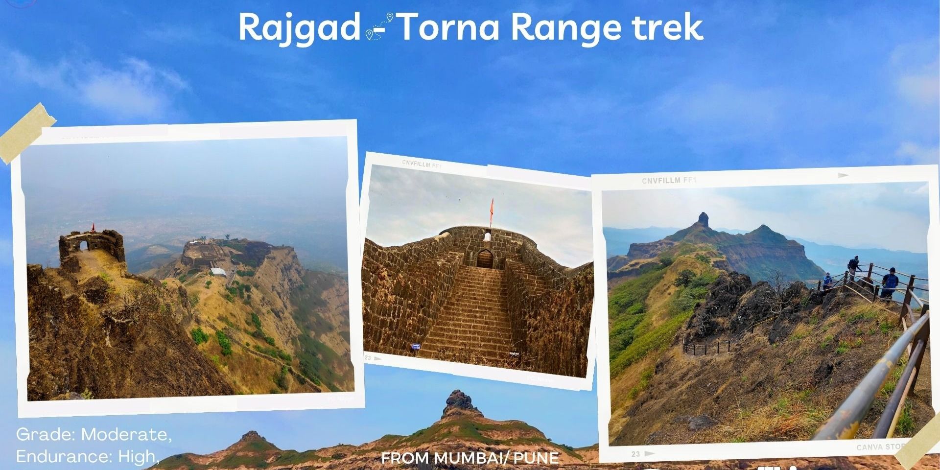 Rajgad to Torna Range Trek from Mumbai & Pune in Pune