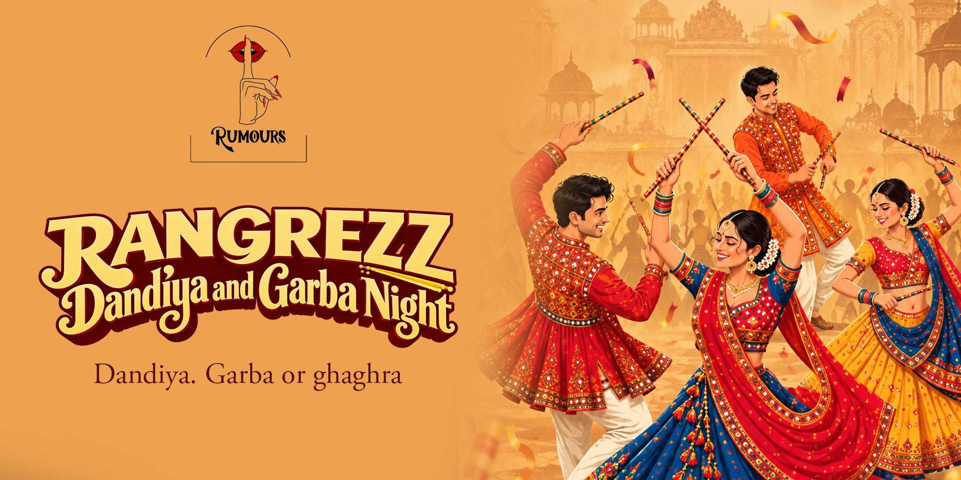 Rangrezz Garba Night at Rumours Rooftop