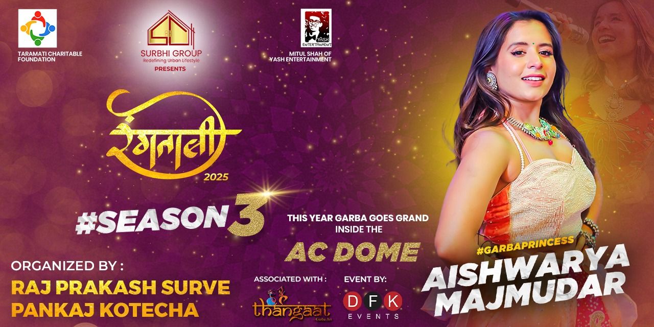 Rangtaali Navratri 2025 with Aishwarya Majmudar