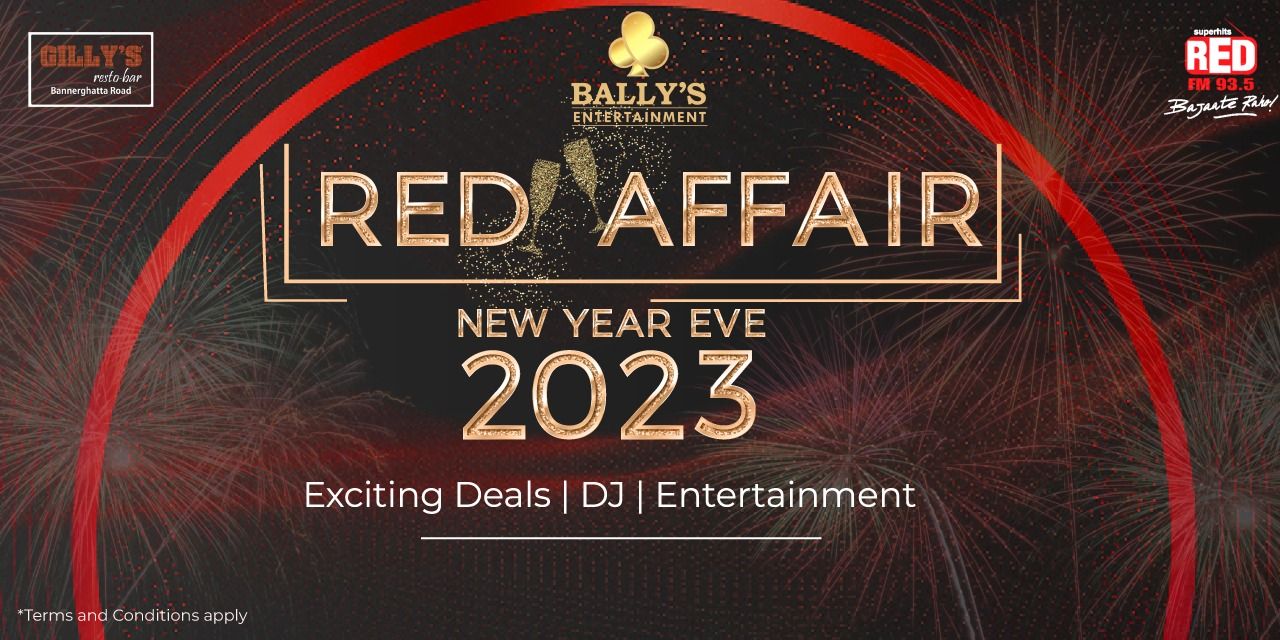 Red Affair NYE Party 2023 – Gilly’s Bannerghatta