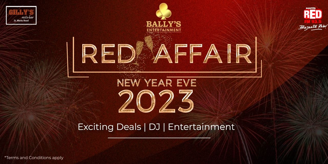 Red Affair NYE Party 2023 – Gilly’s St.Mark’s Road