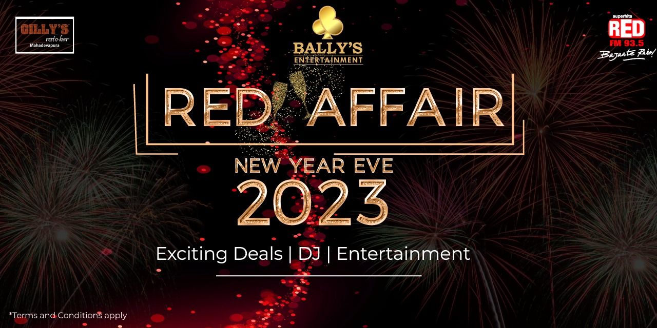 Red Affair NYE Party 2023-Gillys Marathahalli East