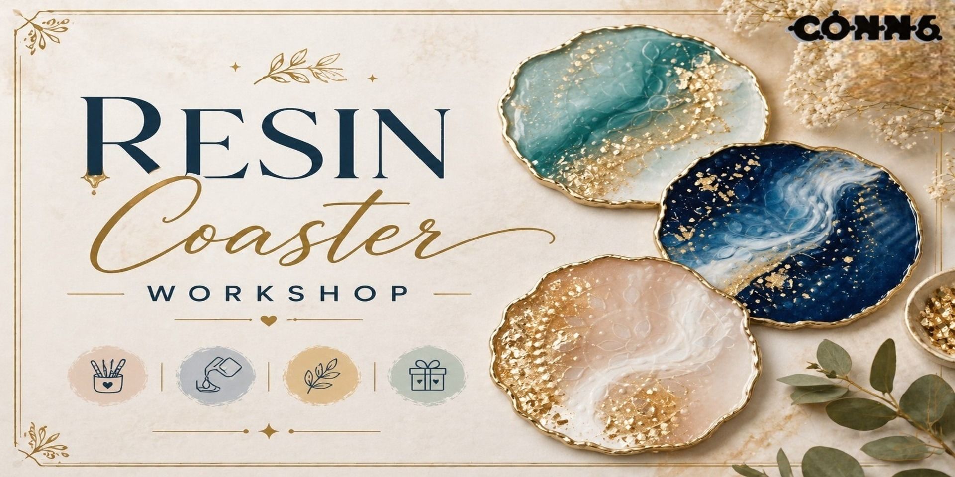 Resin Coaster Making Workshop in Delhi