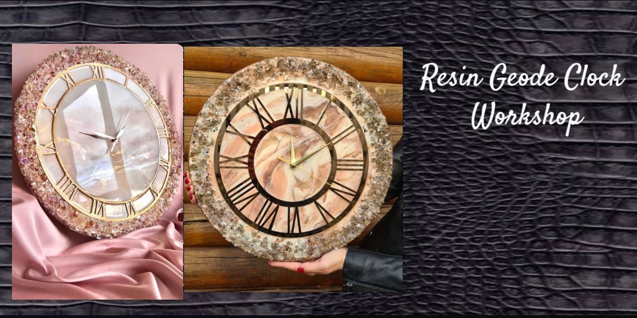 Resin Geode Clock Workshop in Mumbai