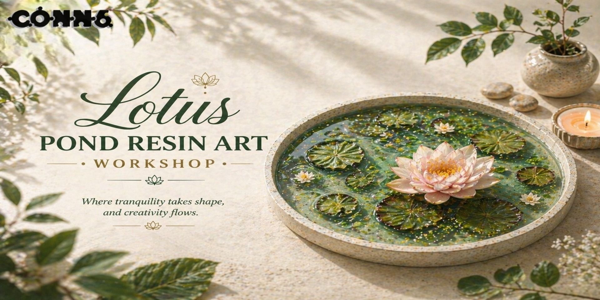Resin Lotus Pond Workshop in Delhi