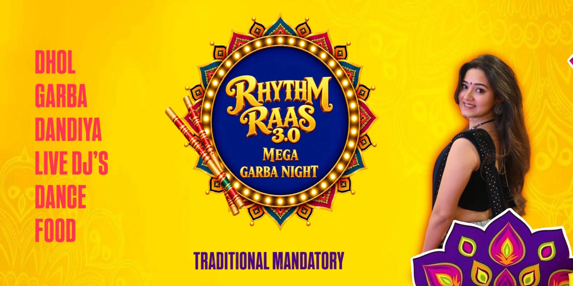 Rhythm Raas 3.0 :Mega Garba Night