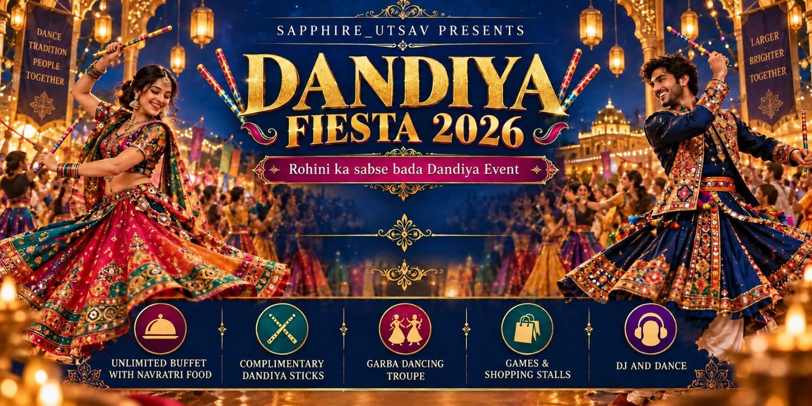 Rohini's Biggest Dandiya Event
