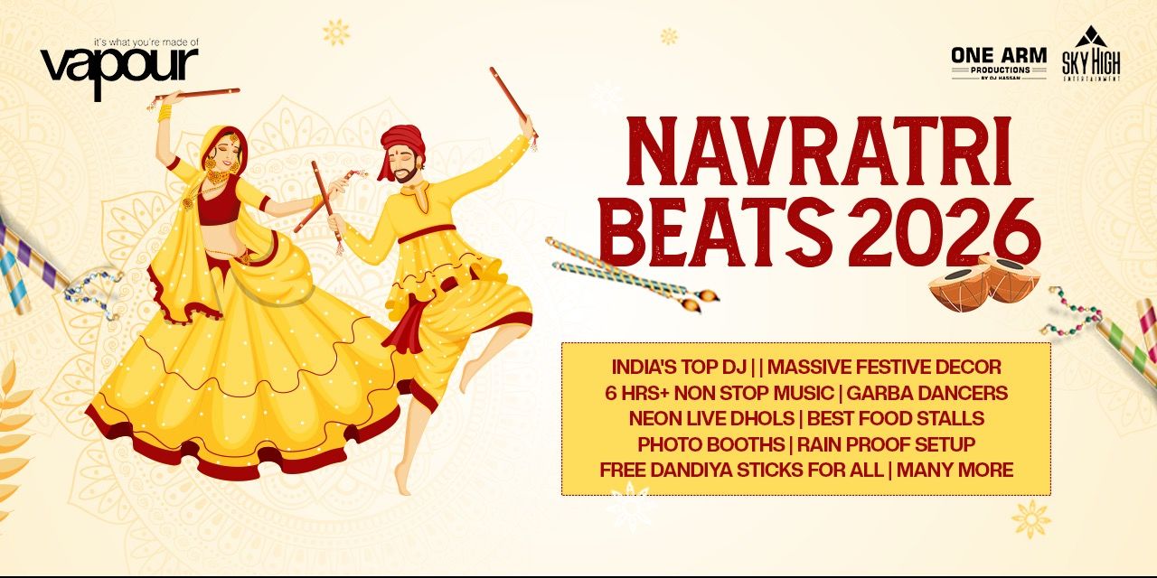 NAVRATRI DANDIYA AT VAPOUR TERRACE in Bengaluru