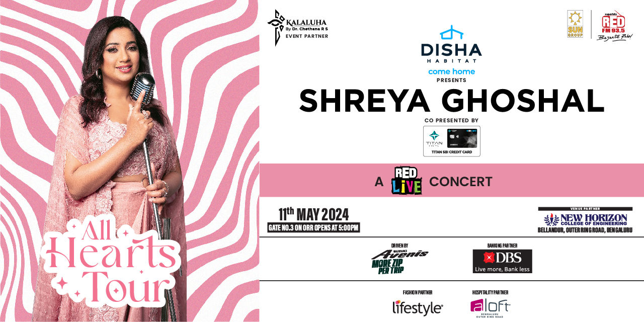 Shreya Ghoshal All Hearts Tour – Bengaluru