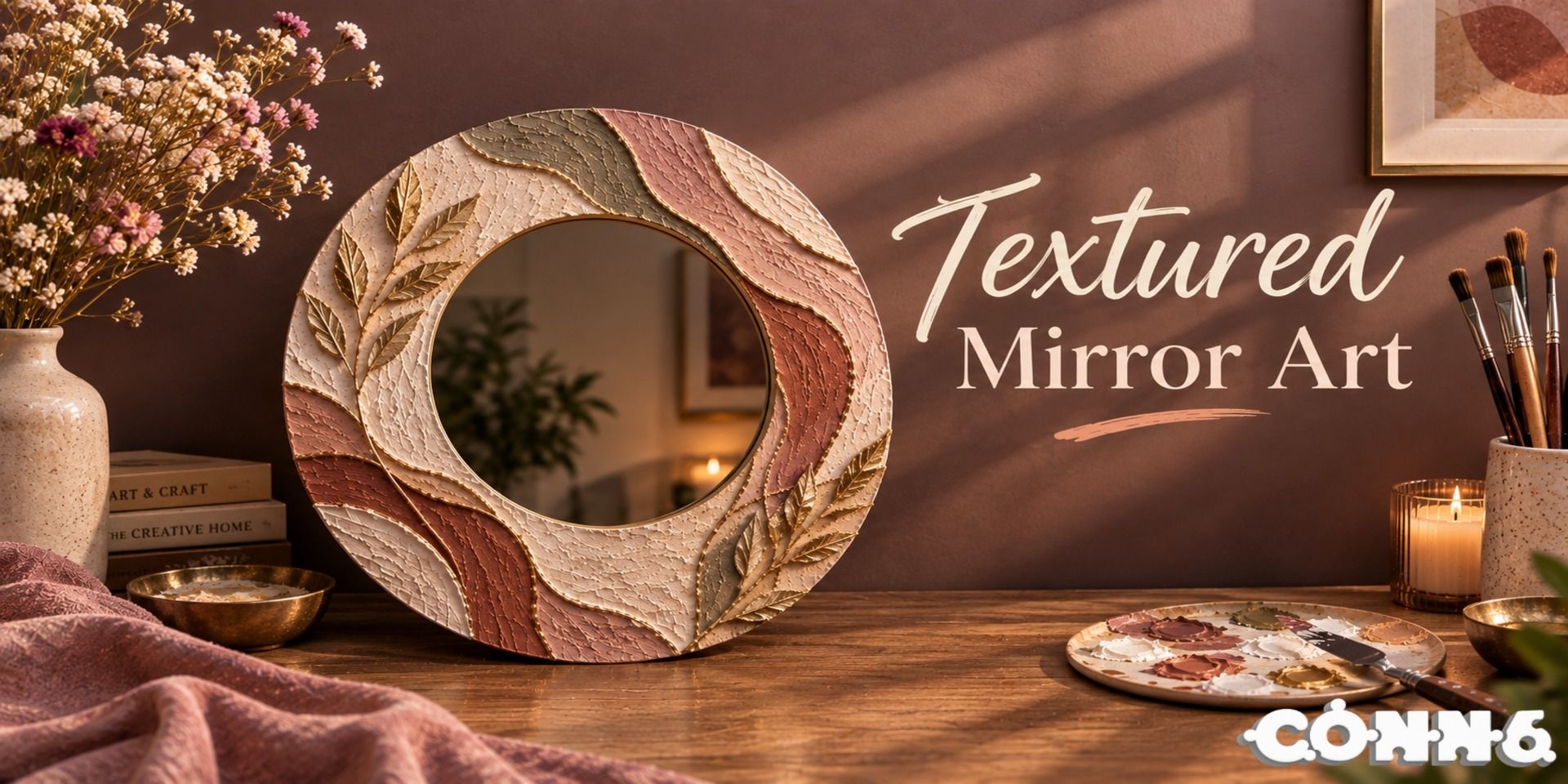 Texture Mirror Art Workshop in Ahmedabad