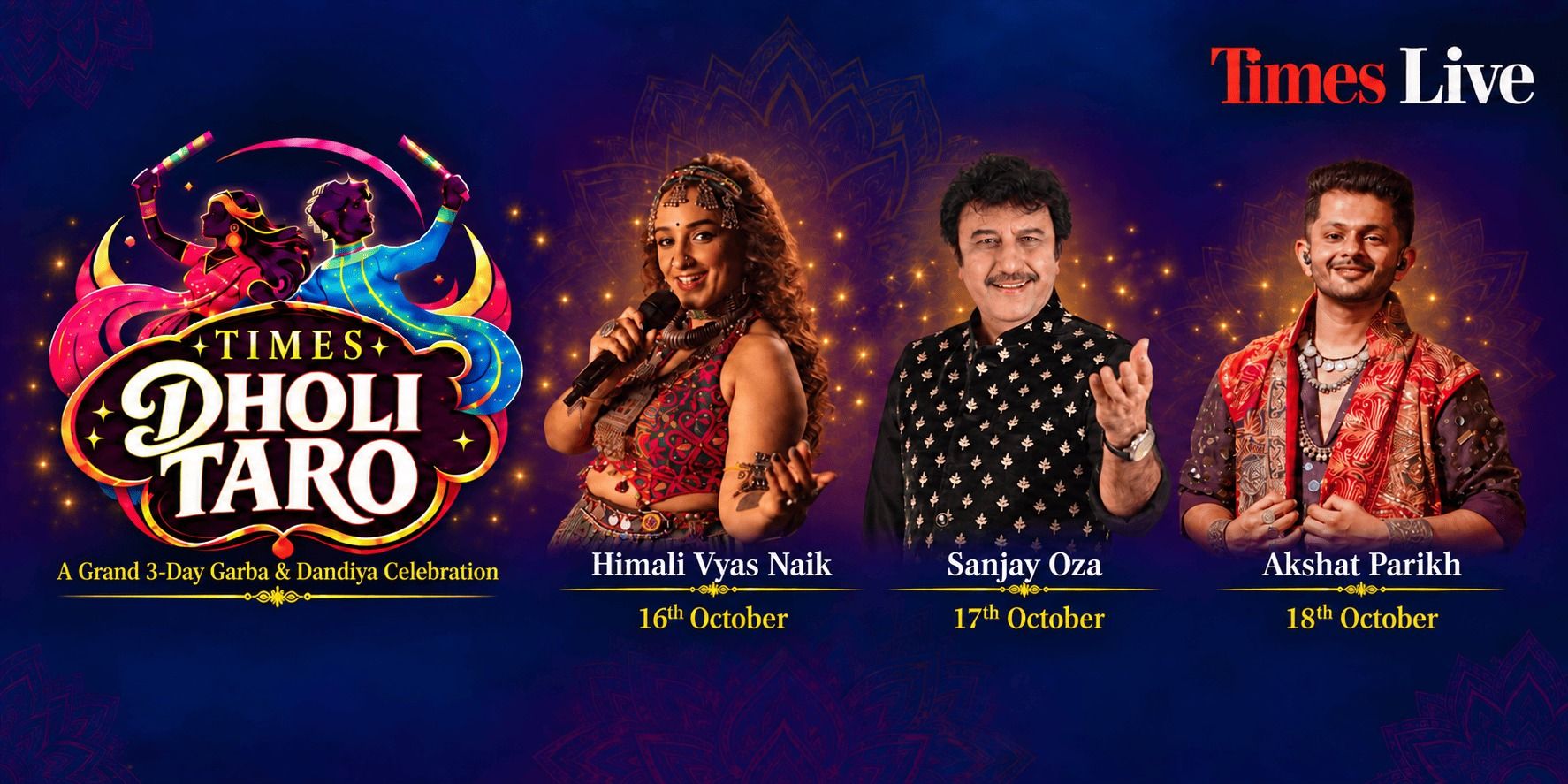 Navratri artwork for Times Dholi Taro