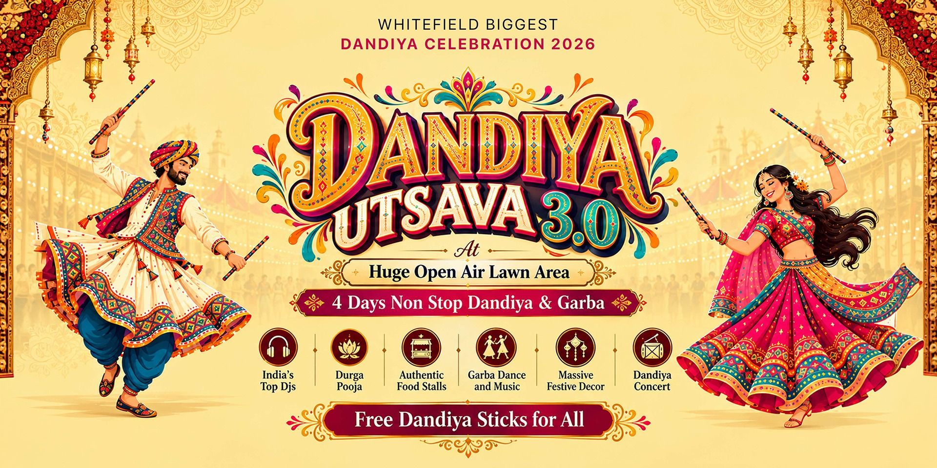 Whitefield Biggest Open Air Dandiya Utsava 2026