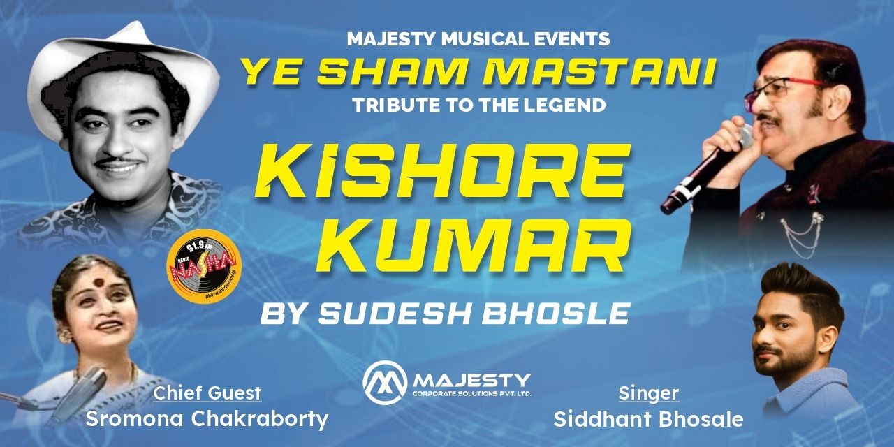 Ye Sham Mastani . Tribute to Kishore Kumar music-shows Event ...