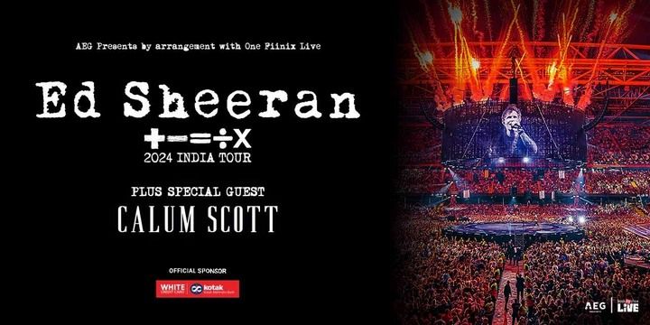 Ed Sheeran: +–=÷× Tour music-shows Event Tickets Mumbai - BookMyShow