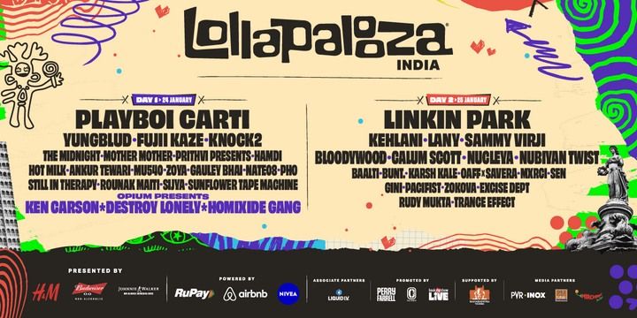 Lollapalooza India 2026 Tickets & Passes in Mumbai