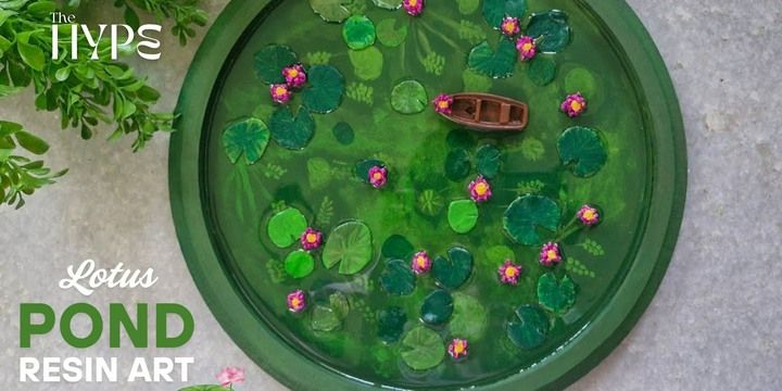 Lotus Pond Resin Art