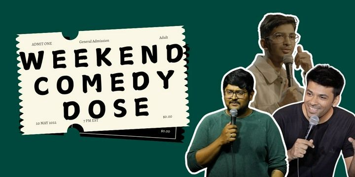 Weekend Comedy Dose @ FC Road comedy-shows Event Tickets Pune - BookMyShow