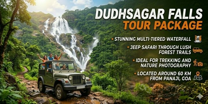Dudhsagar Falls Tour Package | adventure Tickets Goa